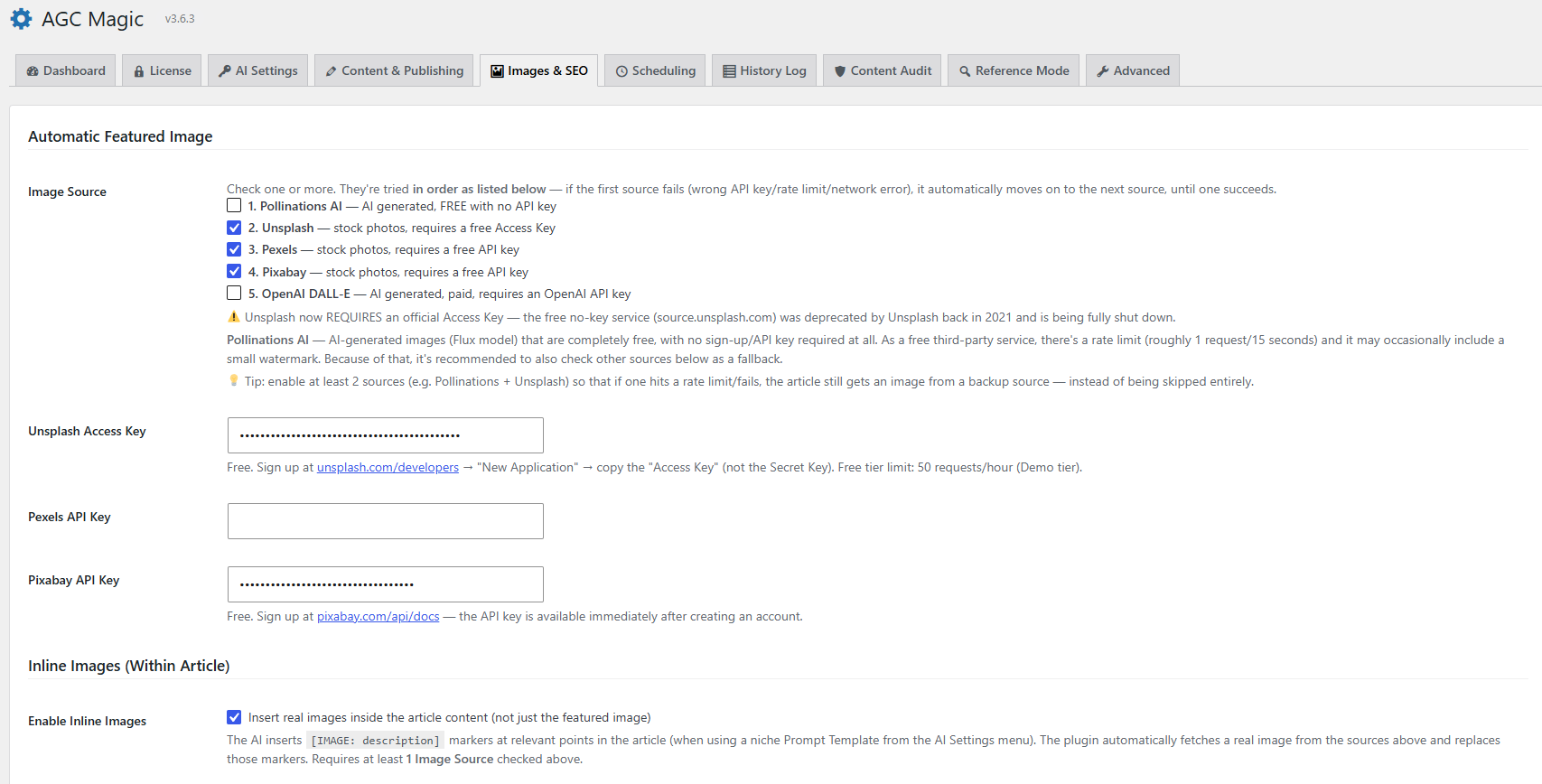 AGC Magic Images and SEO view